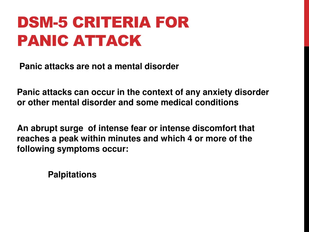 dsm 5 criteria for panic attack