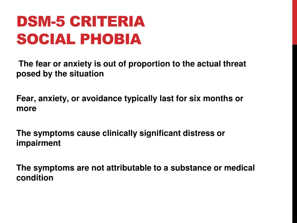 dsm 5 criteria social phobia 1