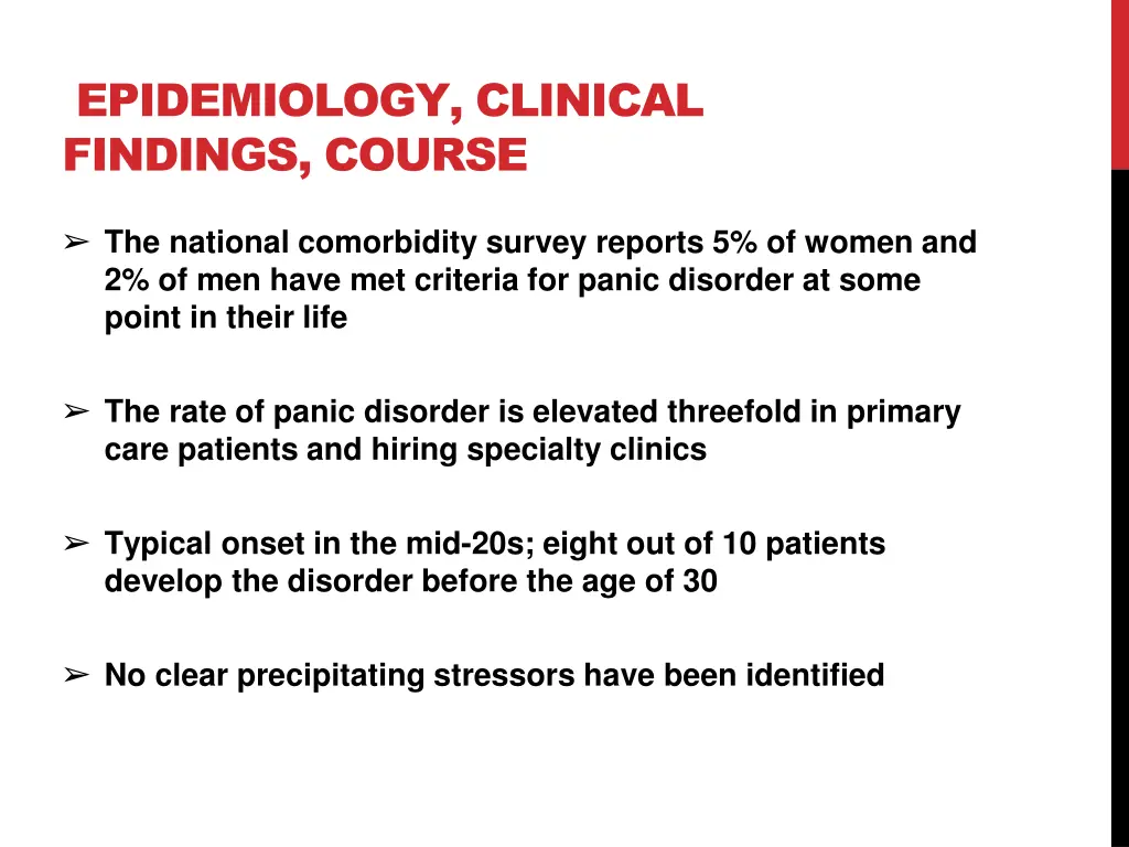 epidemiology clinical findings course