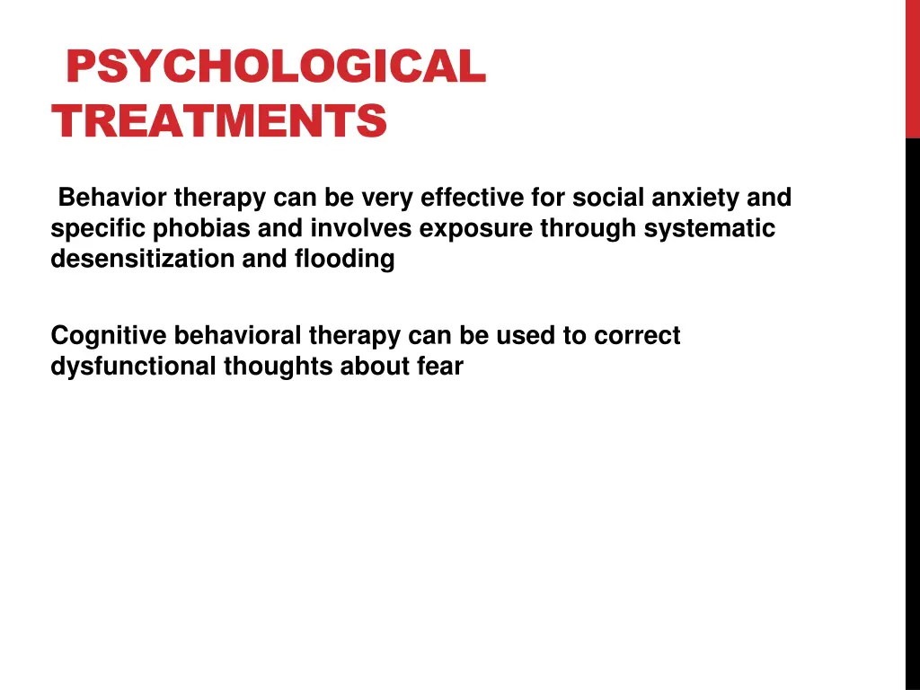 psychological treatments