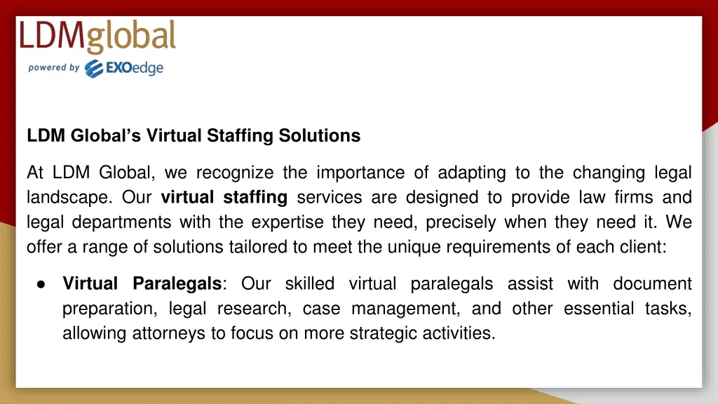 ldm global s virtual staffing solutions