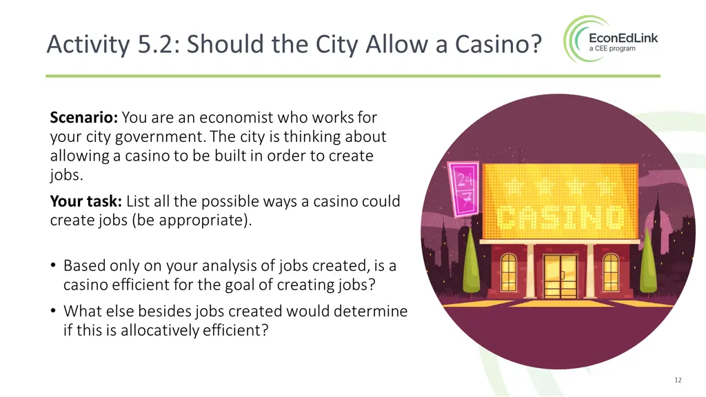 activity 5 2 should the city allow a casino