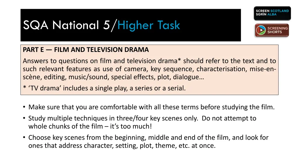 sqa national 5 higher task