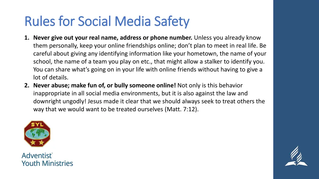 rules for social media safety rules for social