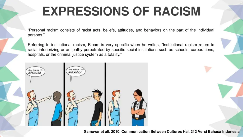 expressions of racism