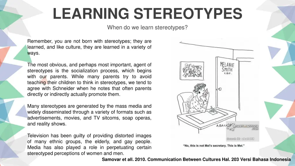 learning stereotypes when do we learn stereotypes