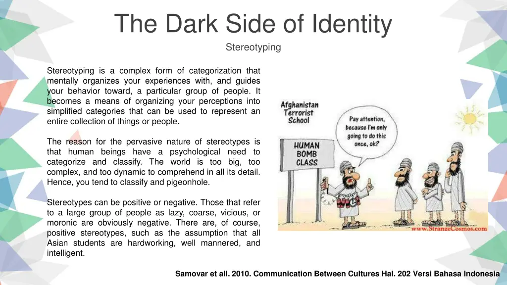 the dark side of identity stereotyping