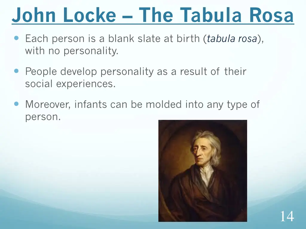 john locke the tabula rosa