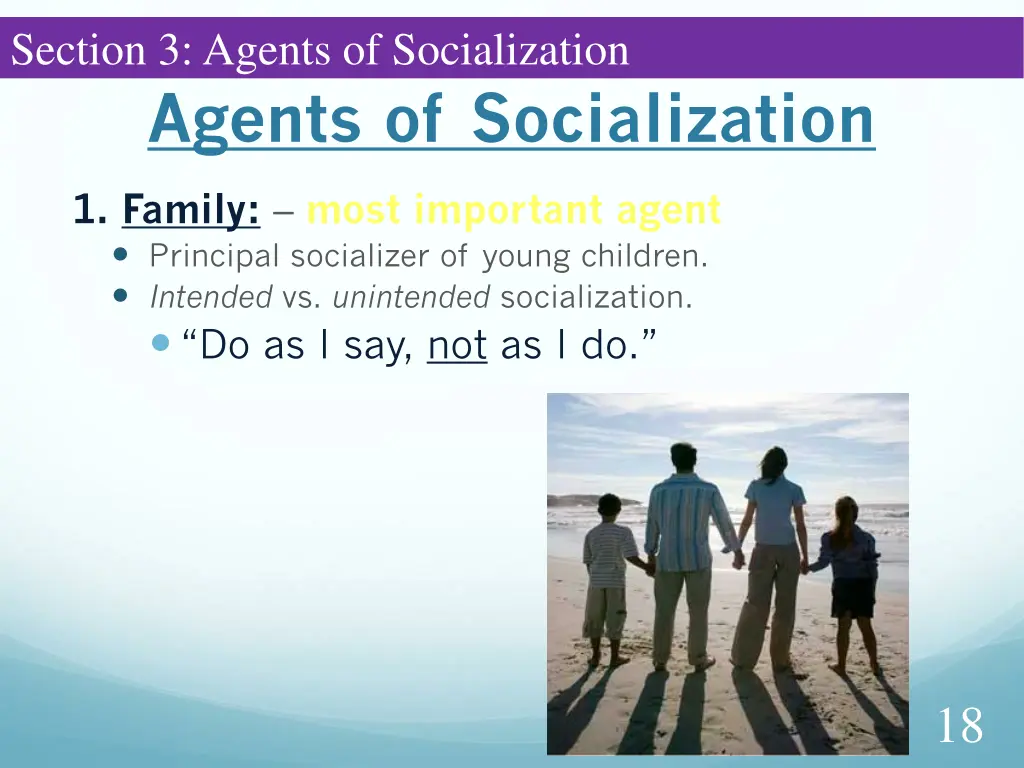 section 3 agents of socialization