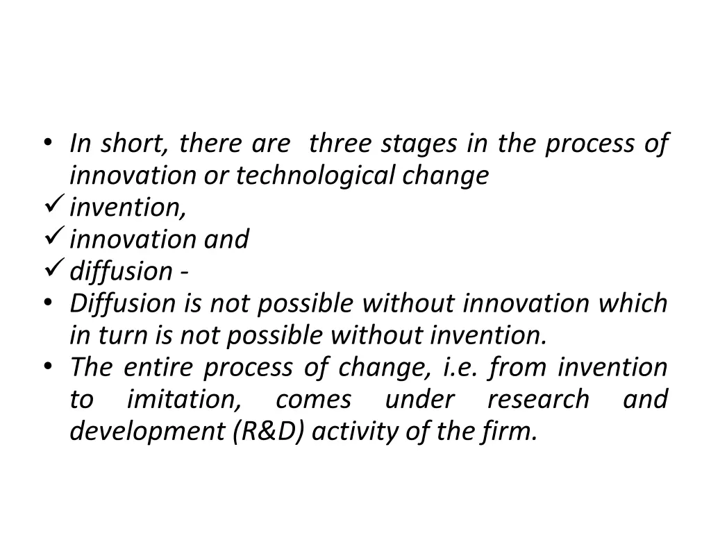 in short there are three stages in the process