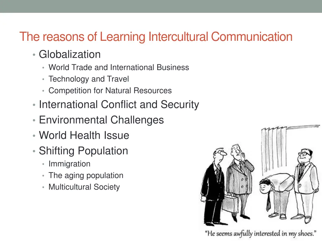 the reasons of learning intercultural