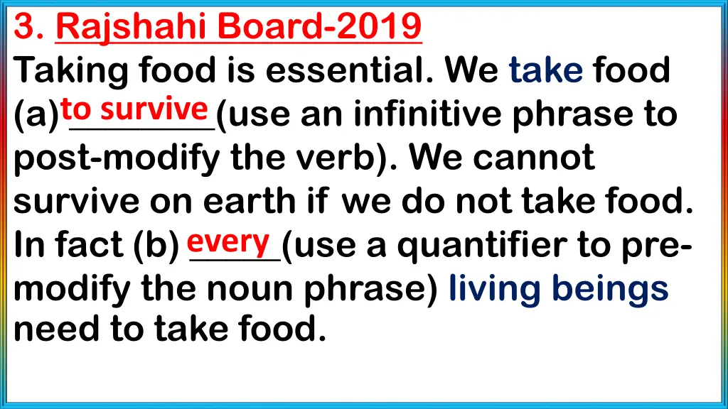 3 rajshahi board 2019 taking food is essential