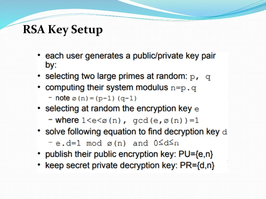 rsa key setup