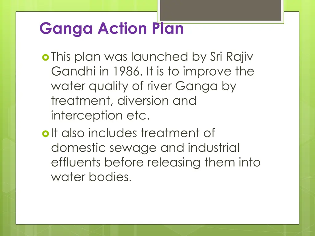 ganga action plan 1