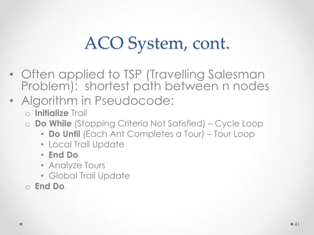 aco system cont