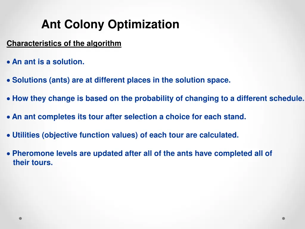 ant colony optimization