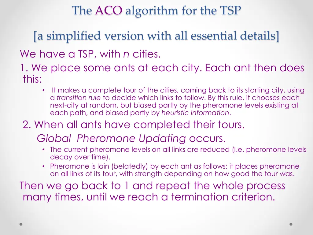 the aco algorithm for the tsp 1