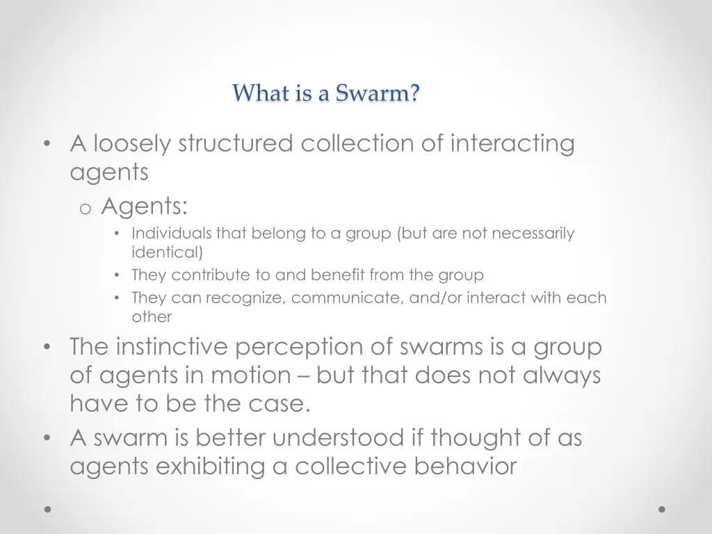 what is a swarm