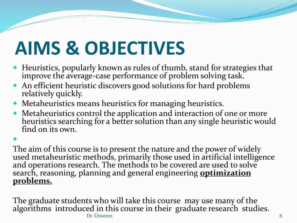 aims objectives