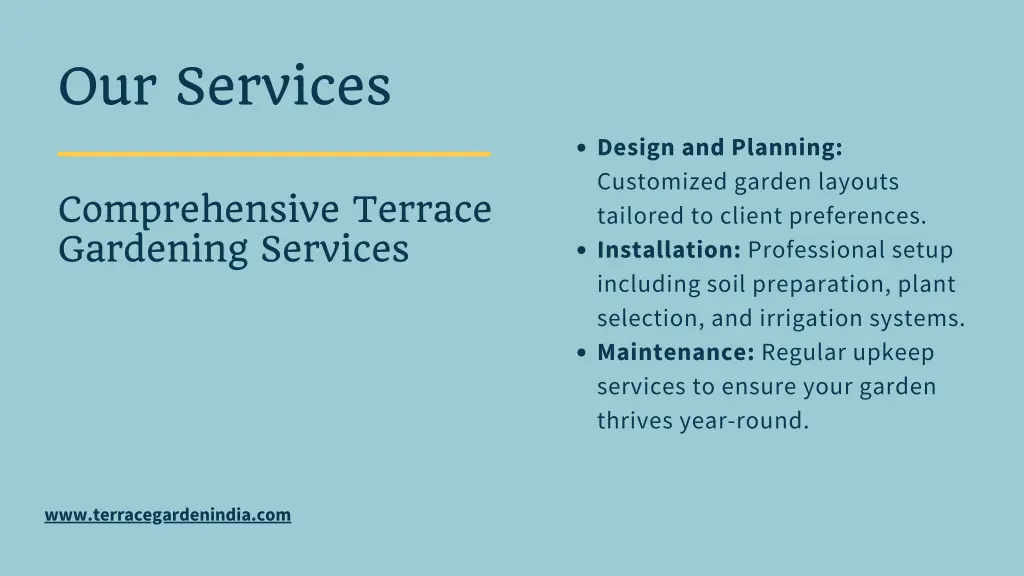 our services