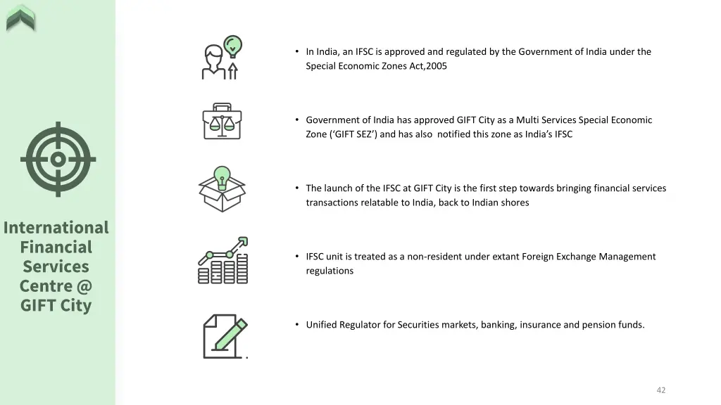 in india an ifsc is approved and regulated