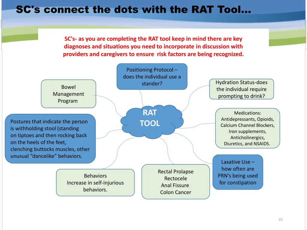 sc s connect the dots with the rat tool