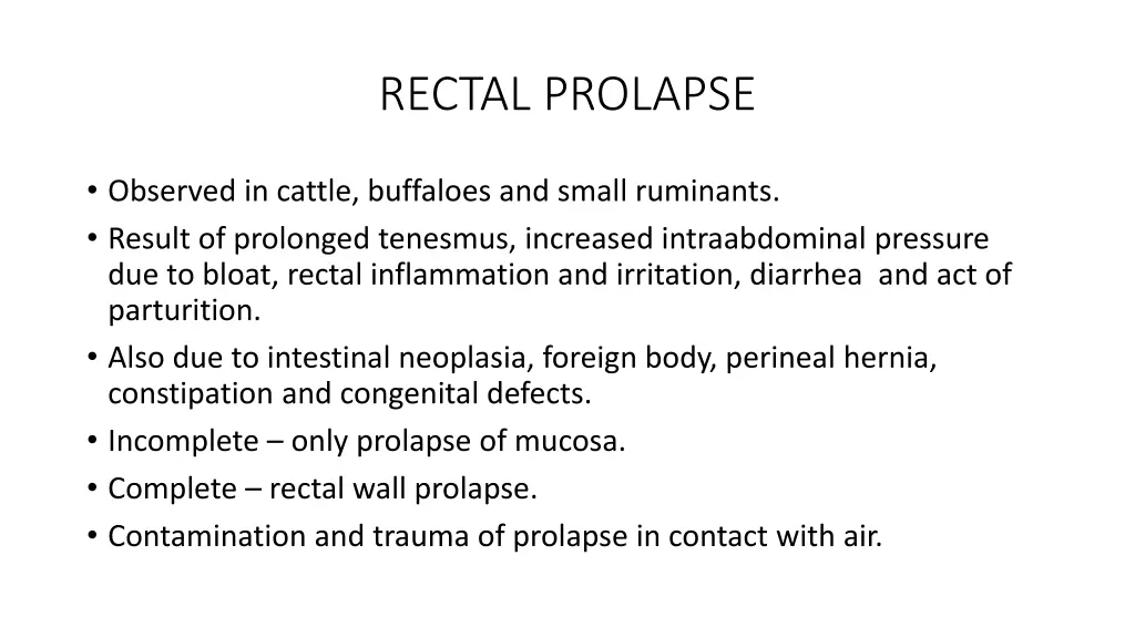 rectal prolapse