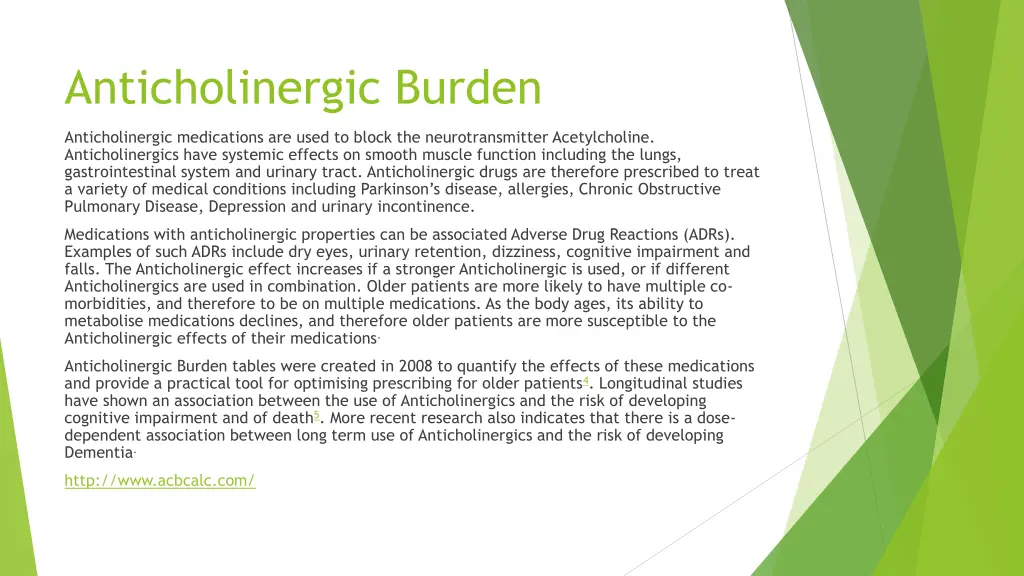 anticholinergic burden