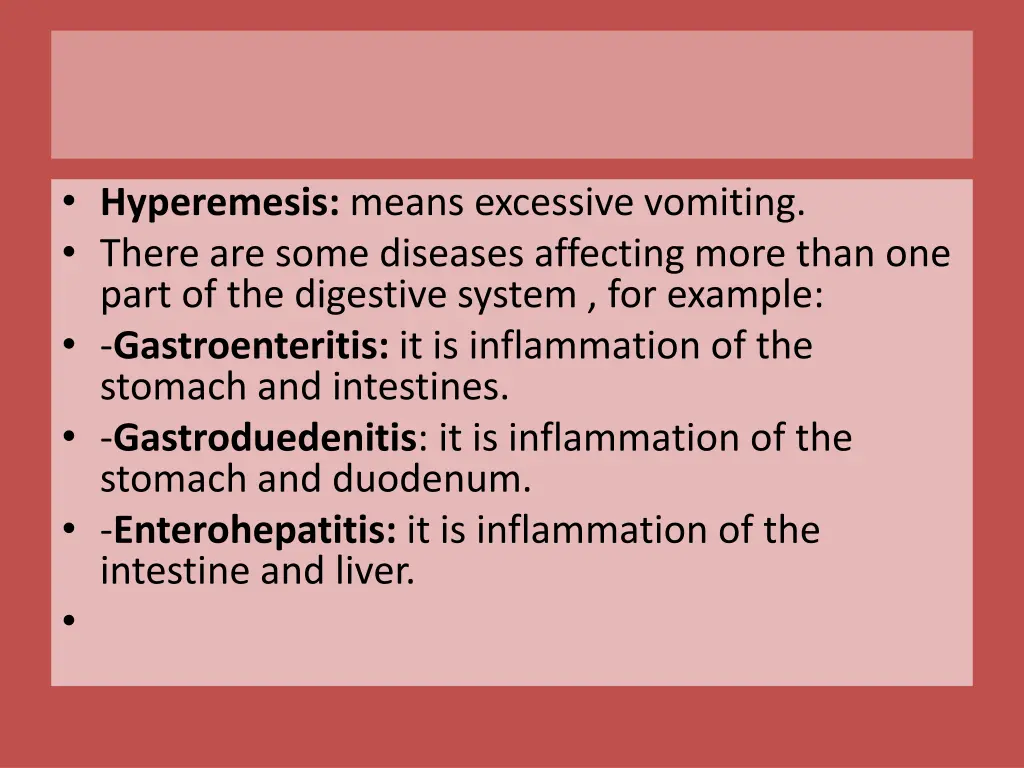 hyperemesis means excessive vomiting there