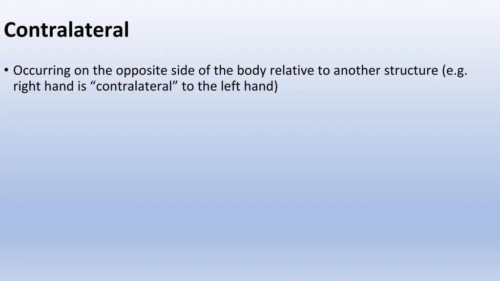 contralateral