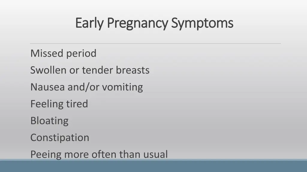 early pregnancy symptoms early pregnancy symptoms