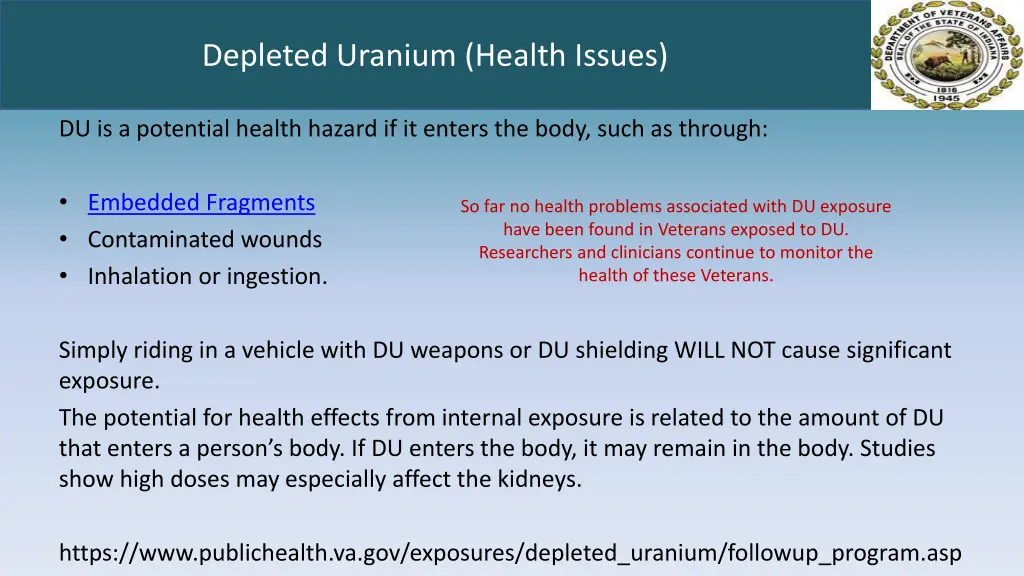 depleted uranium health issues