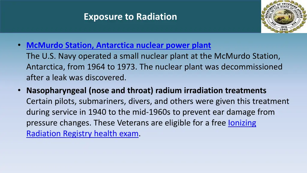 exposure to radiation 2