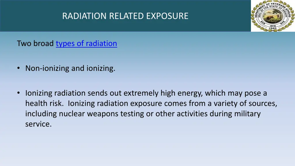 radiation related exposure