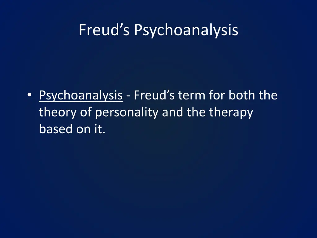 freud s psychoanalysis