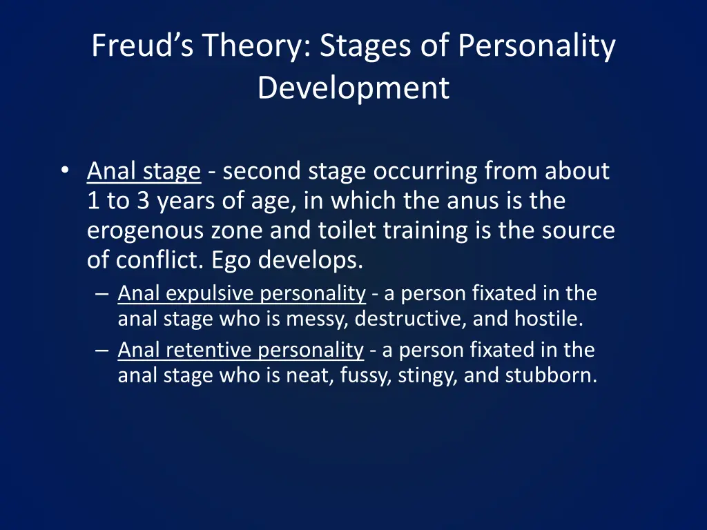 freud s theory stages of personality development 2