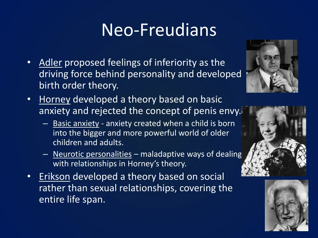 neo freudians 1