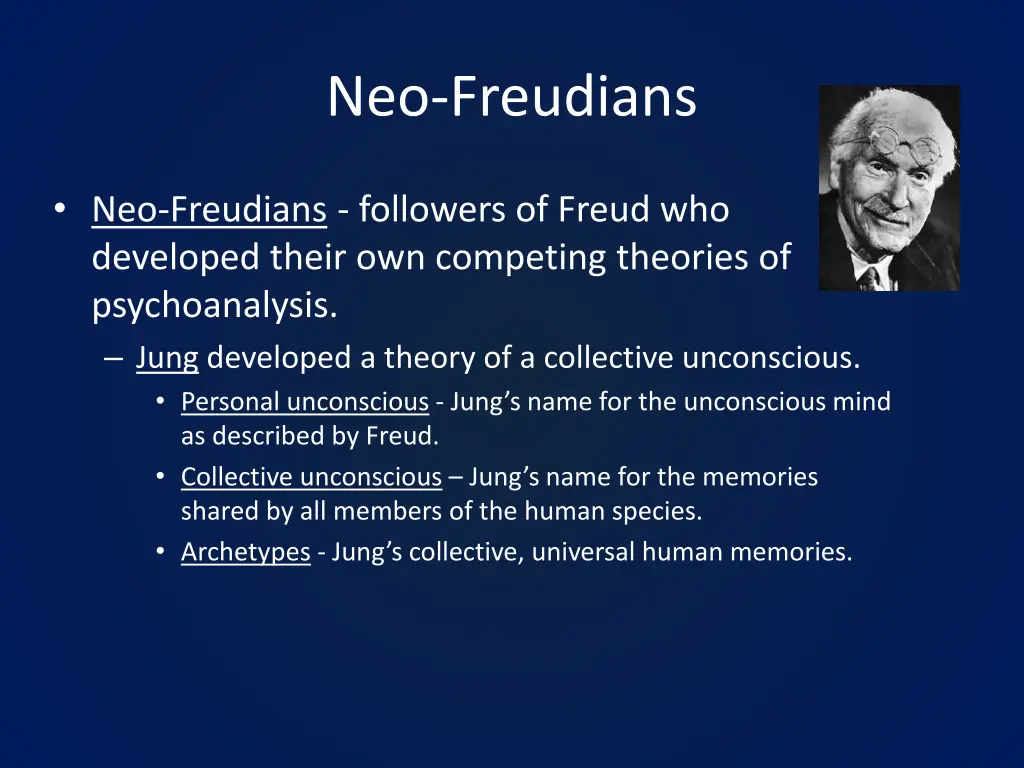 neo freudians