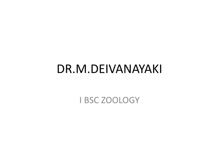 dr m deivanayaki