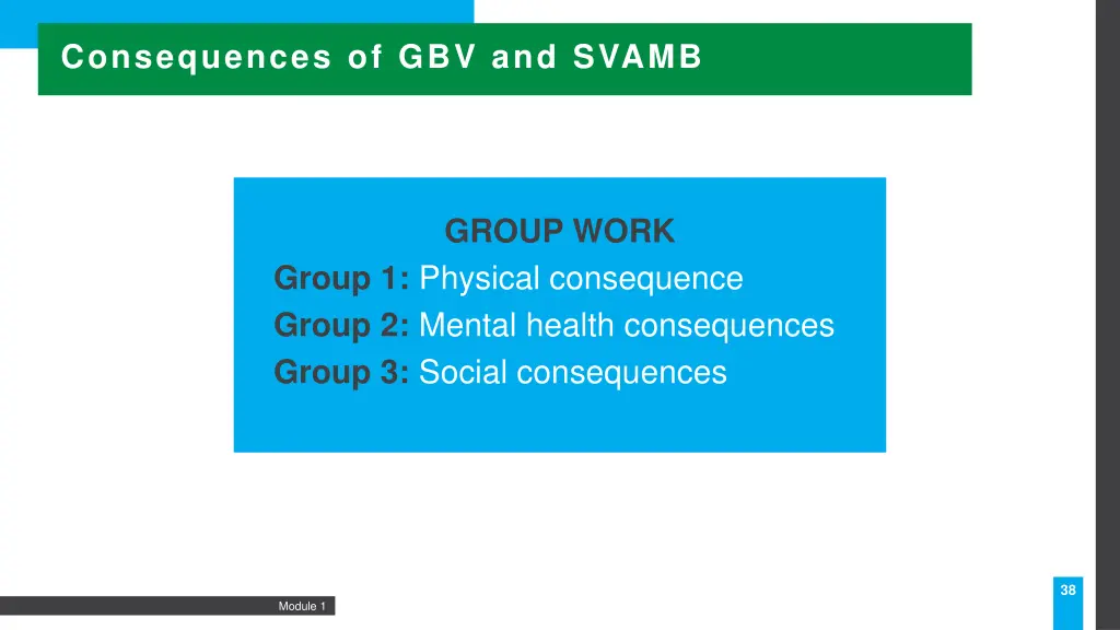 consequences of gbv and svamb