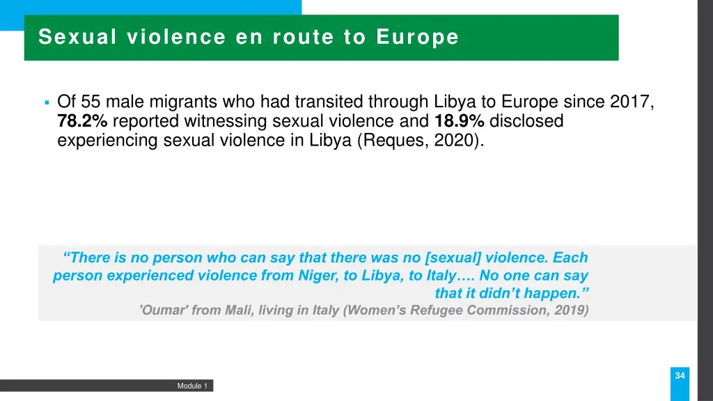 sexual violence en route to europe