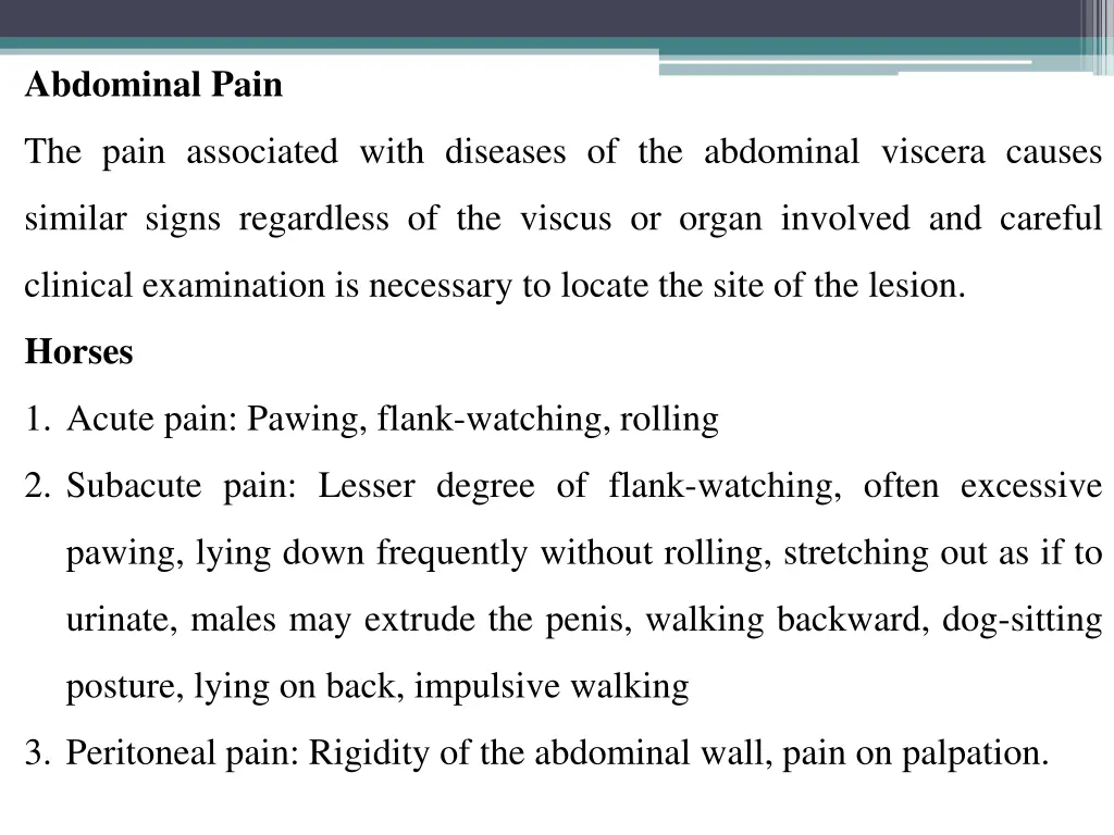 abdominal pain