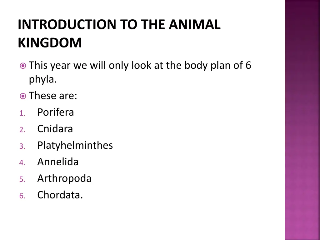 introduction to the animal kingdom 2