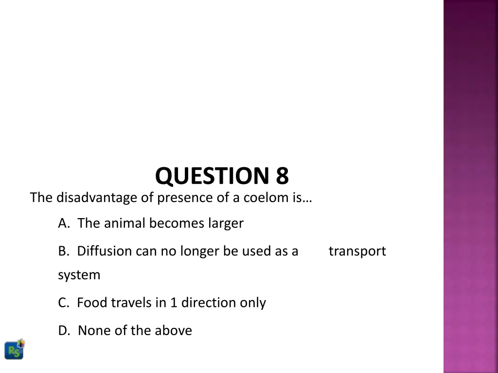 question 8