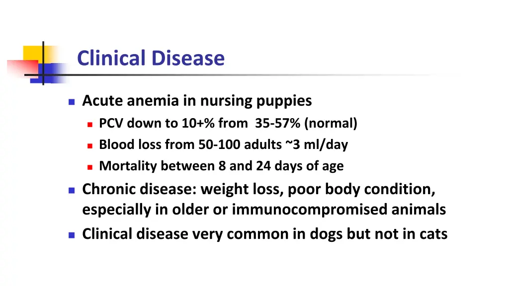 clinical disease