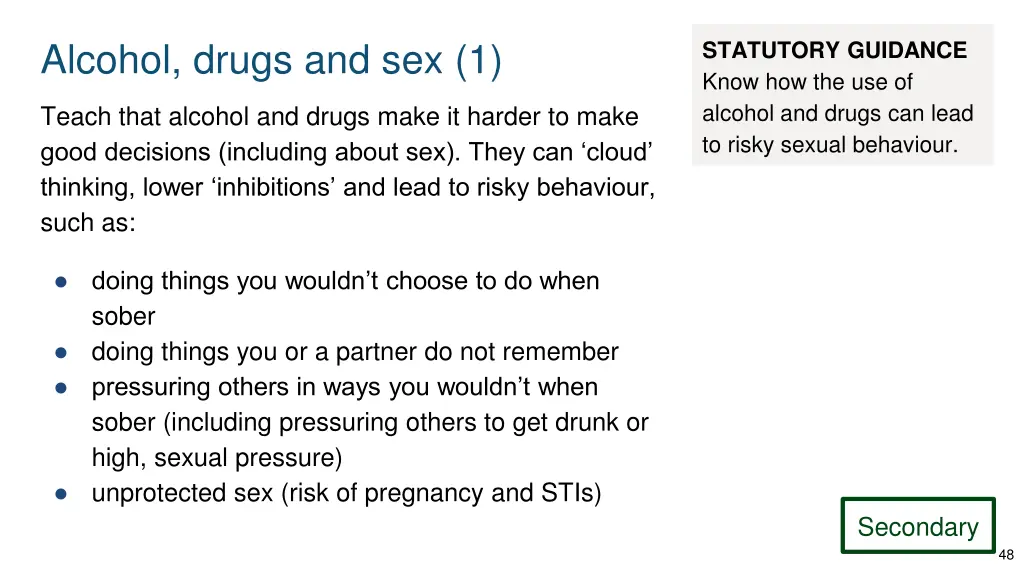 alcohol drugs and sex 1