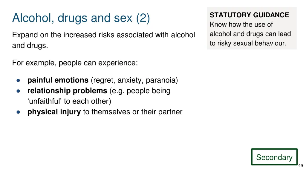 alcohol drugs and sex 2