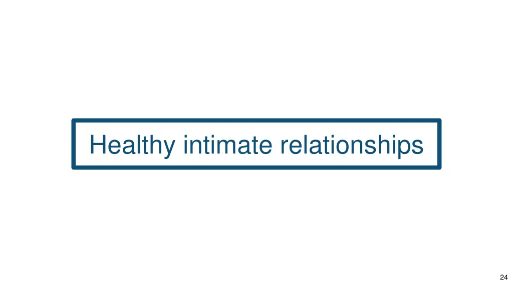 healthy intimate relationships