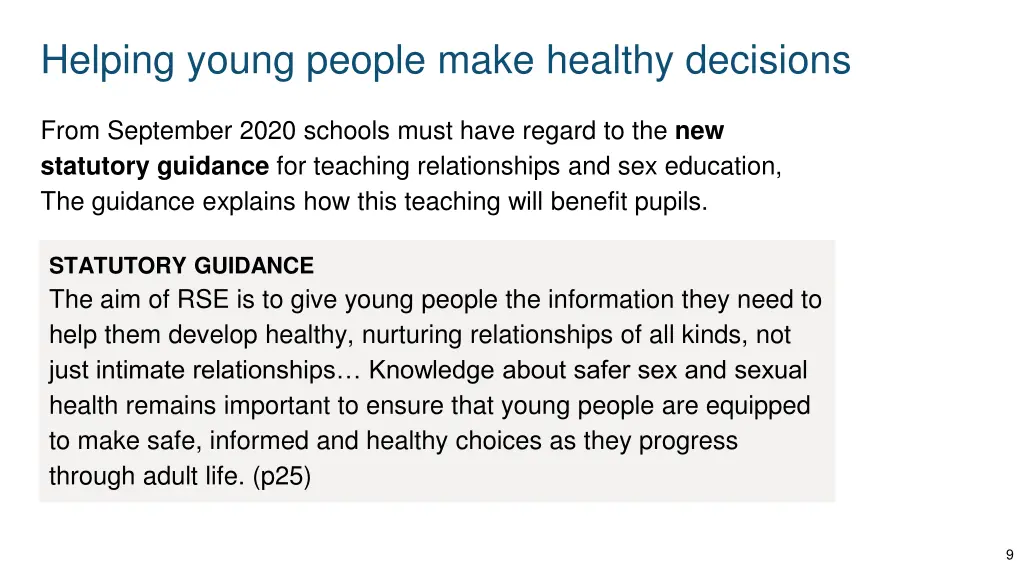 helping young people make healthy decisions