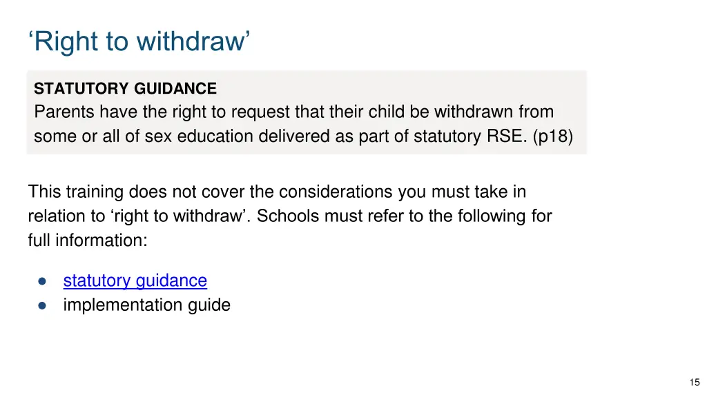 right to withdraw